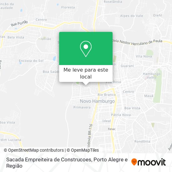 Sacada Empreiteira de Construcoes mapa