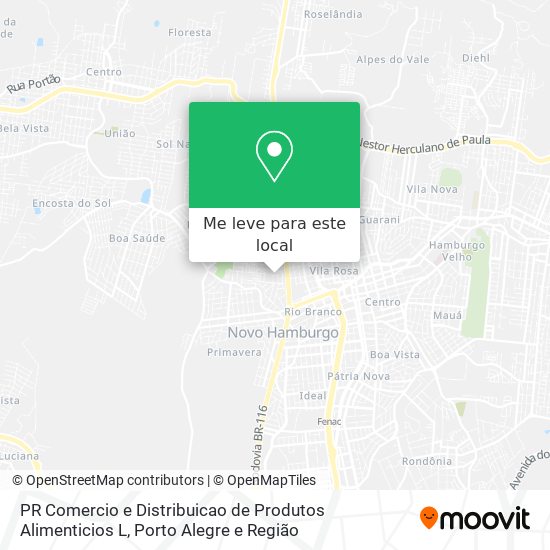 PR Comercio e Distribuicao de Produtos Alimenticios L mapa