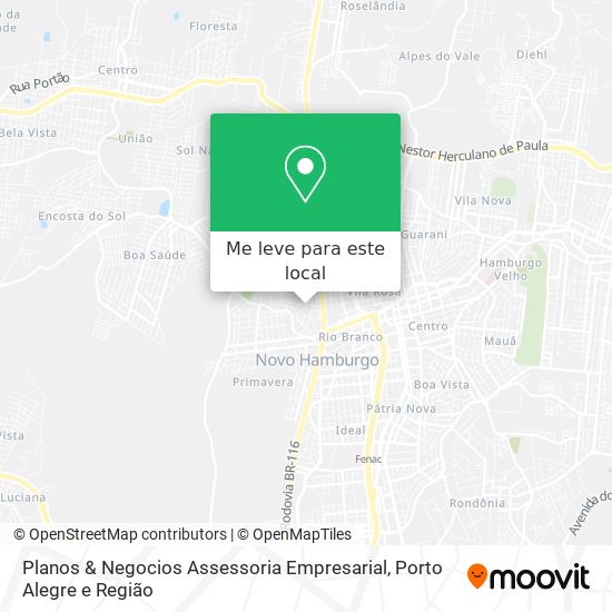 Planos & Negocios Assessoria Empresarial mapa