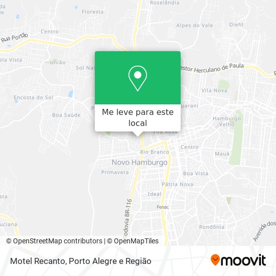 Motel Recanto mapa