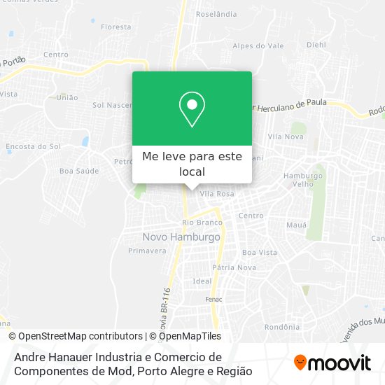 Andre Hanauer Industria e Comercio de Componentes de Mod mapa