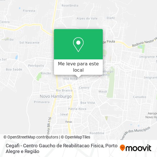 Cegafi - Centro Gaucho de Reabilitacao Fisica mapa