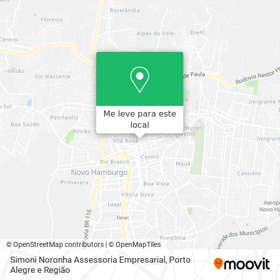 Simoni Noronha Assessoria Empresarial mapa