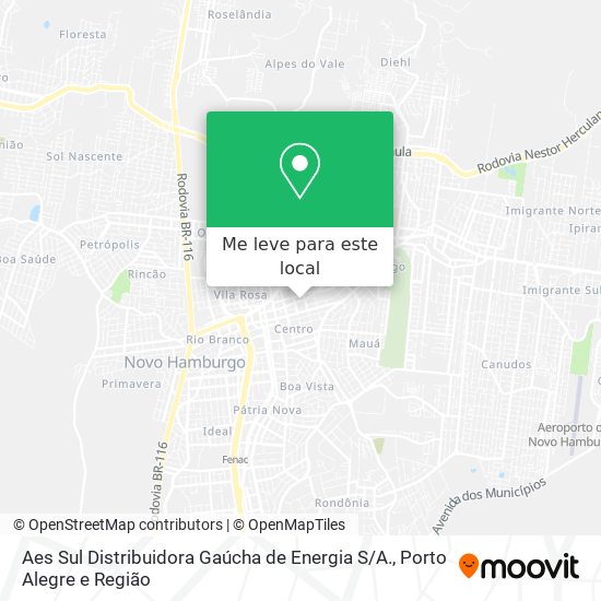 Aes Sul Distribuidora Gaúcha de Energia S / A. mapa