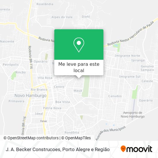 J. A. Becker Construcoes mapa