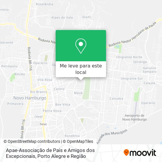 Apae-Associação de Pais e Amigos dos Excepcionais mapa