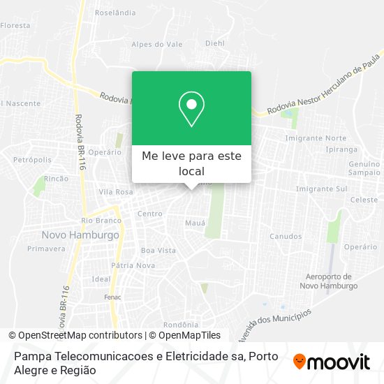 Pampa Telecomunicacoes e Eletricidade sa mapa