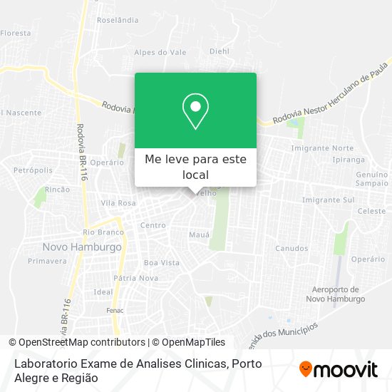Laboratorio Exame de Analises Clinicas mapa