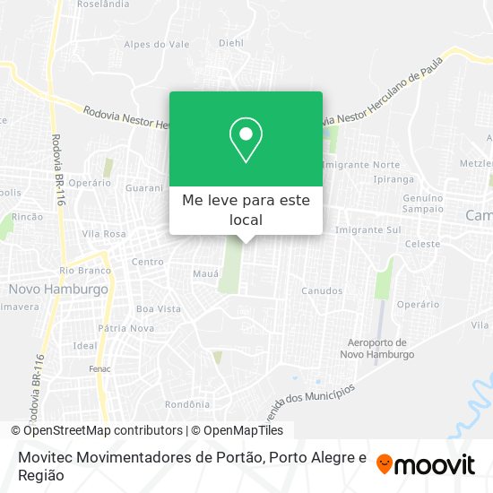 Movitec Movimentadores de Portão mapa