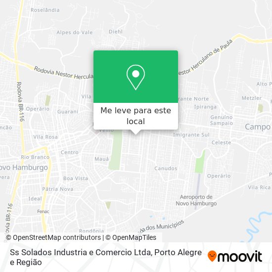 Ss Solados Industria e Comercio Ltda mapa