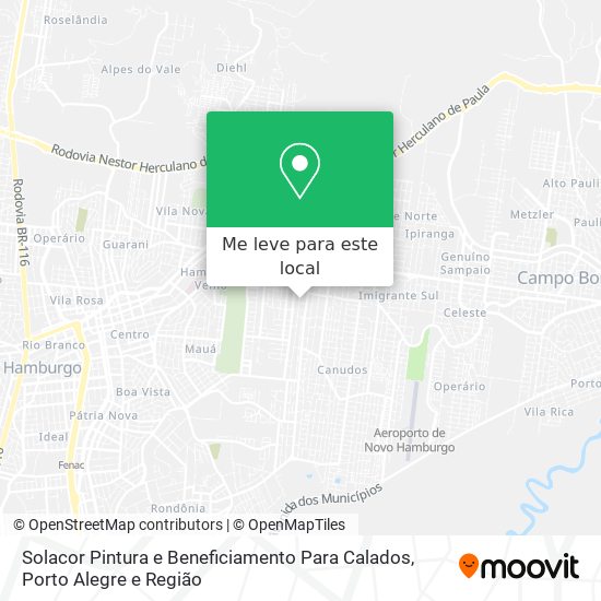 Solacor Pintura e Beneficiamento Para Calados mapa