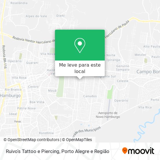 Ruivo's Tattoo e Piercing mapa