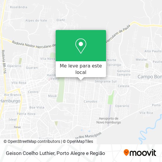 Geison Coelho Luthier mapa