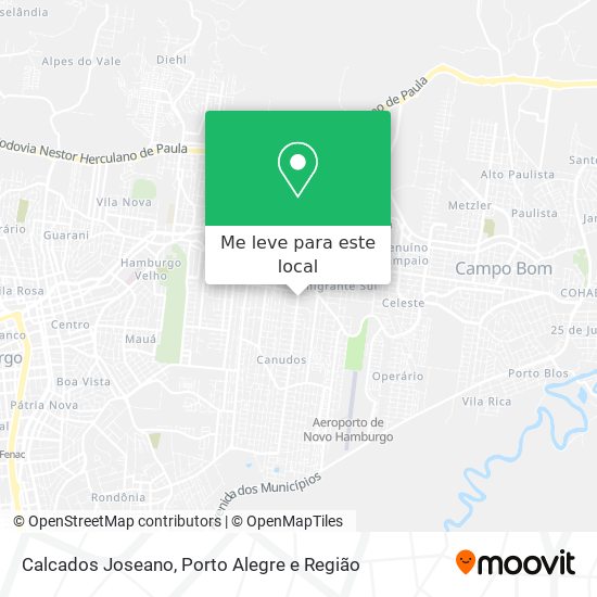Calcados Joseano mapa
