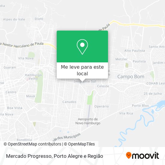 Mercado Progresso mapa