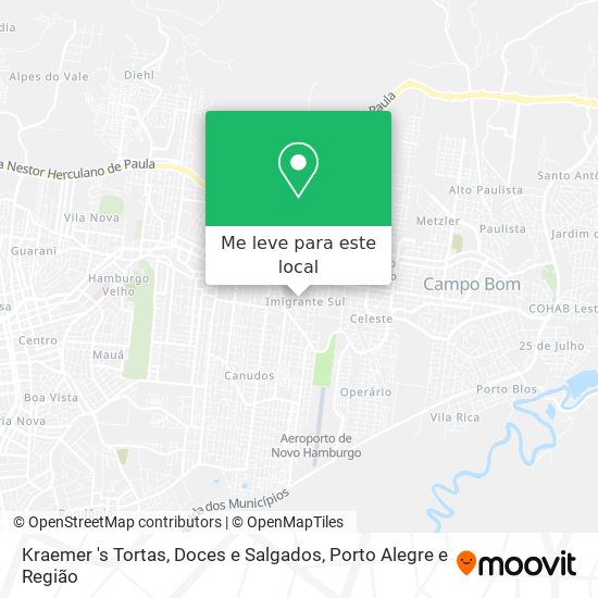 Kraemer 's Tortas, Doces e Salgados mapa