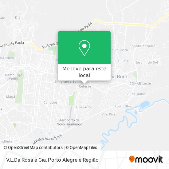 V.L.Da Rosa e Cia mapa