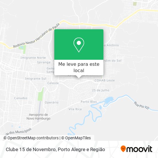 Clube 15 de Novembro mapa