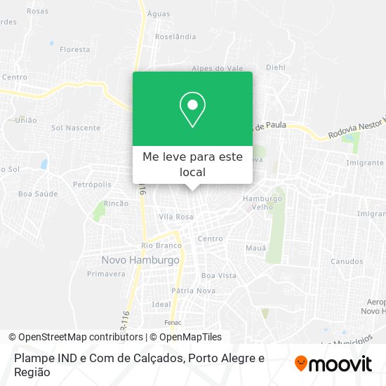 Plampe IND e Com de Calçados mapa