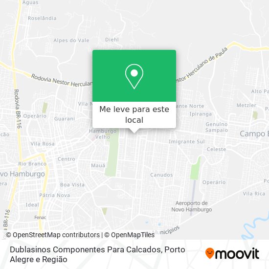 Dublasinos Componentes Para Calcados mapa