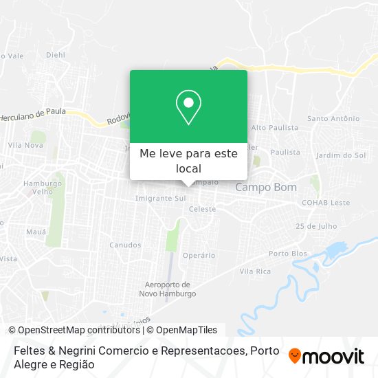 Feltes & Negrini Comercio e Representacoes mapa