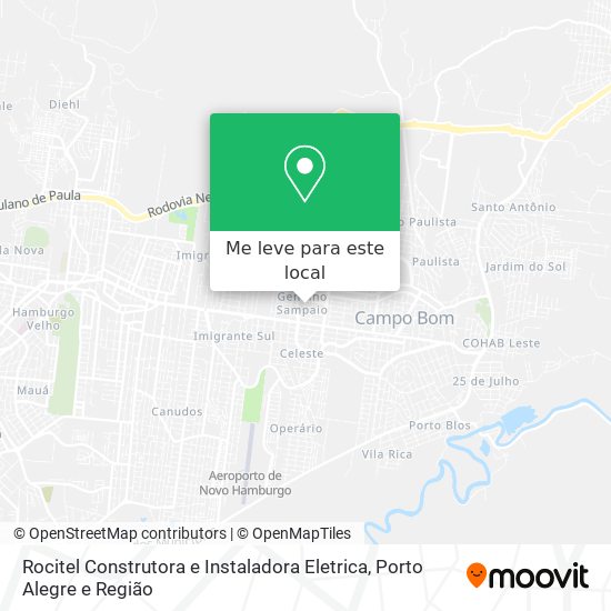 Rocitel Construtora e Instaladora Eletrica mapa