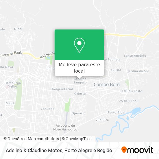 Adelino & Claudino Motos mapa