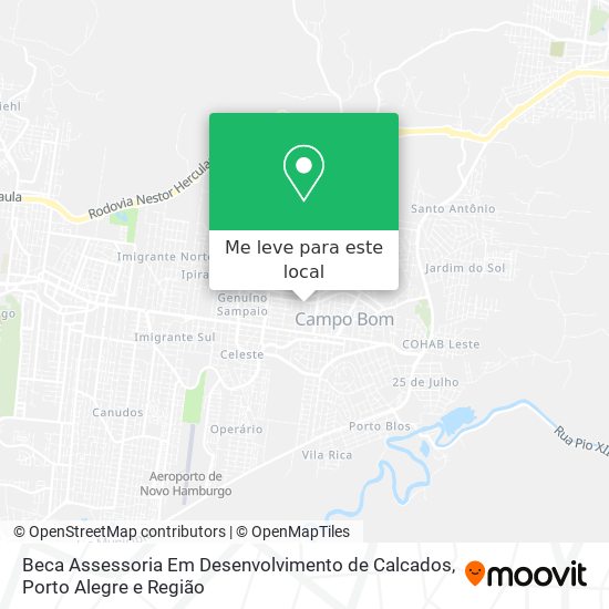 Beca Assessoria Em Desenvolvimento de Calcados mapa
