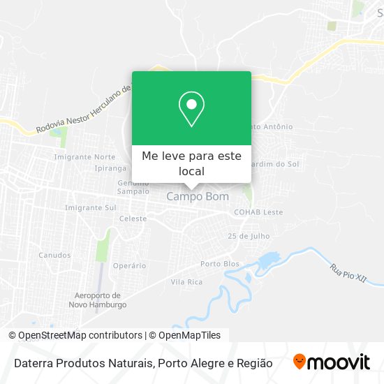 Daterra Produtos Naturais mapa
