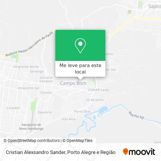 Cristian Alexsandro Sander mapa