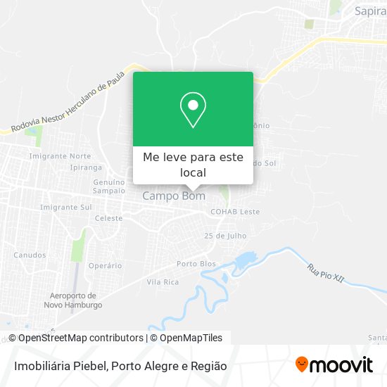 Imobiliária Piebel mapa