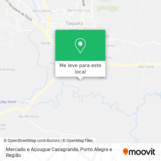 Mercado e Açougue Casagrande mapa