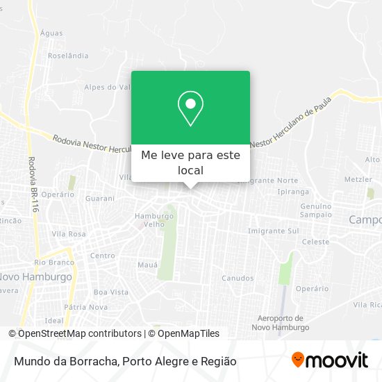 Mundo da Borracha mapa