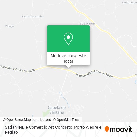 Sadan IND e Comércio Art Concreto mapa