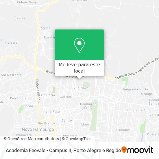 Academia Feevale - Campus II mapa