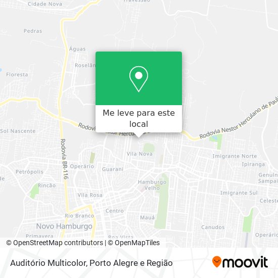 Auditório Multicolor mapa