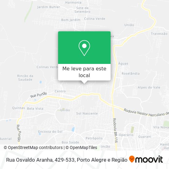 Rua Osvaldo Aranha, 429-533 mapa