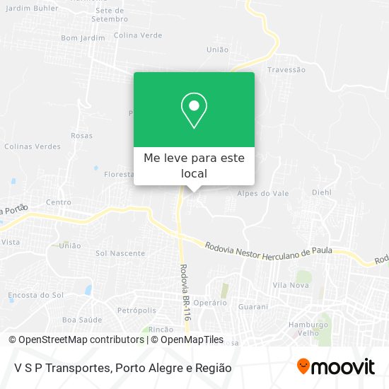 V S P Transportes mapa