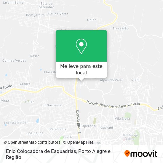 Enio Colocadora de Esquadrias mapa