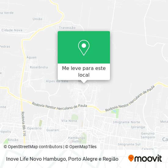 Inove Life Novo Hambugo mapa