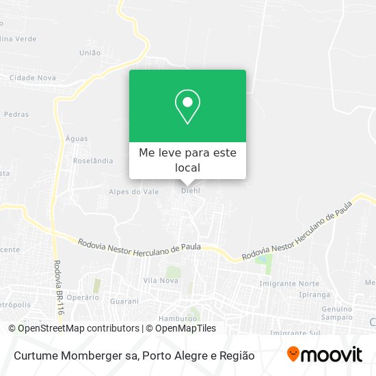 Curtume Momberger sa mapa
