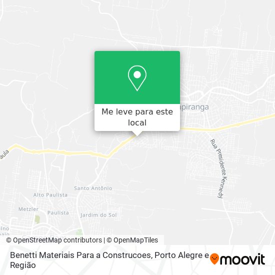 Benetti Materiais Para a Construcoes mapa