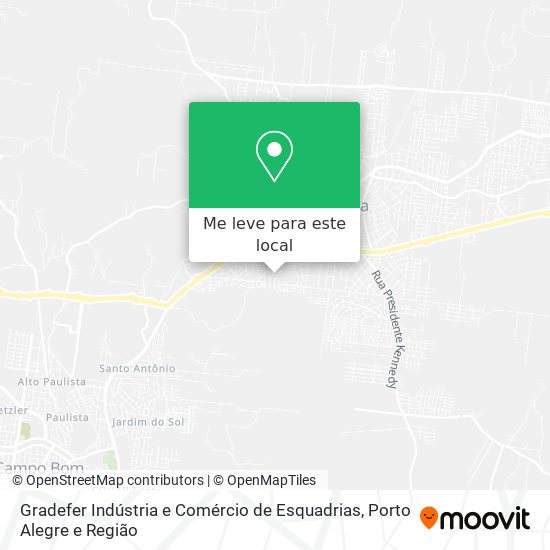 Gradefer Indústria e Comércio de Esquadrias mapa