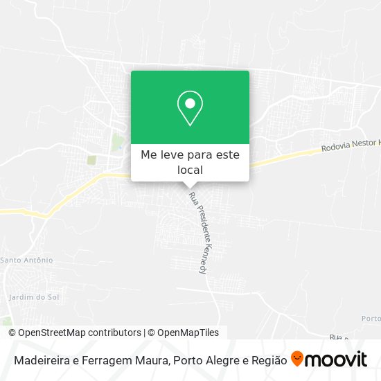 Madeireira e Ferragem Maura mapa