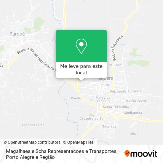 Magalhaes e Scha Representacoes e Transportes mapa