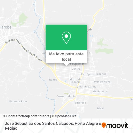 Jose Sebastiao dos Santos Calcados mapa