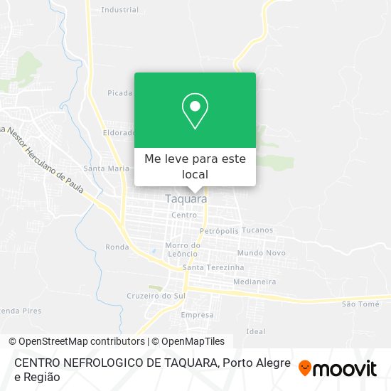 CENTRO NEFROLOGICO DE TAQUARA mapa