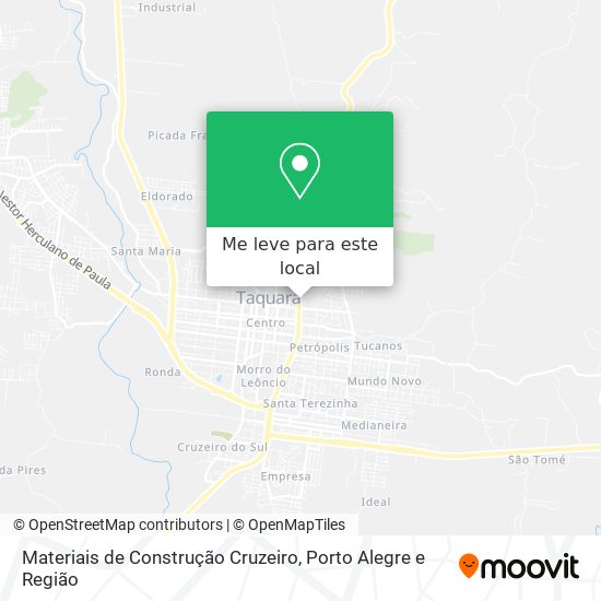 Materiais de Construção Cruzeiro mapa