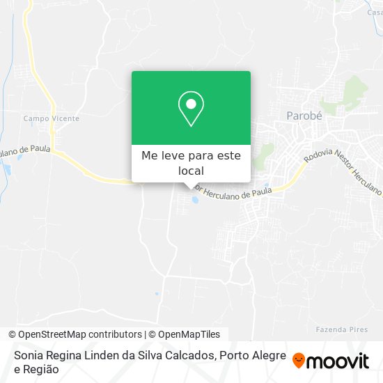 Sonia Regina Linden da Silva Calcados mapa