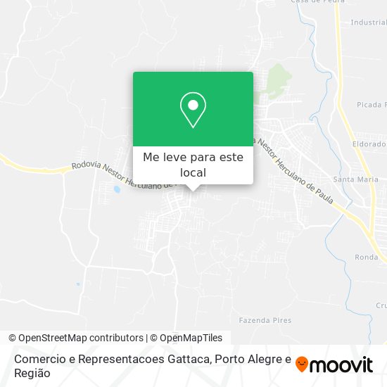 Comercio e Representacoes Gattaca mapa